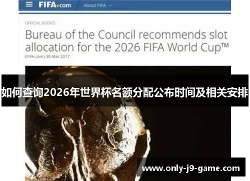 如何查询2026年世界杯名额分配公布时间及相关安排