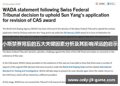 小斯禁赛背后的五大关键因素分析及其影响深远的启示