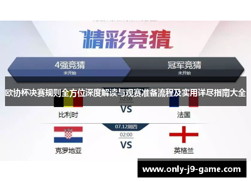 欧协杯决赛规则全方位深度解读与观赛准备流程及实用详尽指南大全